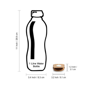 'Jugnu Chakori' Wooden Tea Light Holder (Set of 2)