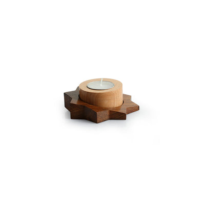 'Jugnu Tara' Wooden Tea Light Holder