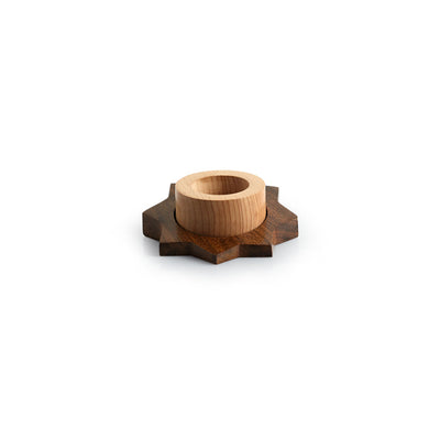 'Jugnu Tara' Wooden Tea Light Holder