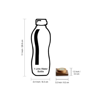 'Jugnu Round'  Wooden Tea Light Holder