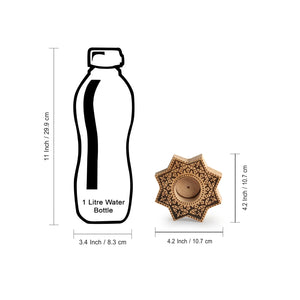 'Jugnu Sitara' Wooden Tea Light Holder