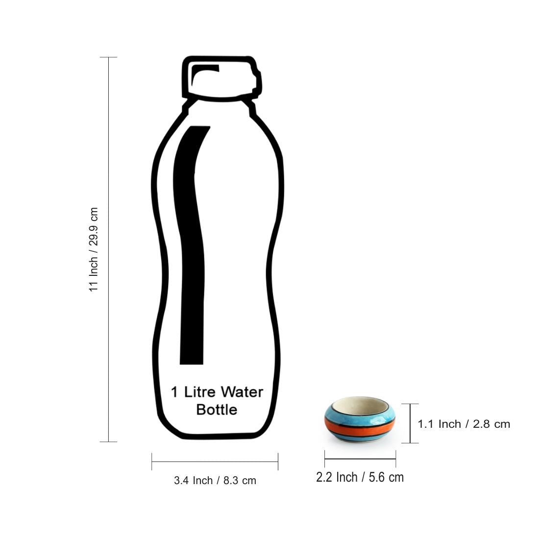 'Mughal Rolling Jugnu' Handpainted Tea Light Holder (Set of 4, Ceramic)