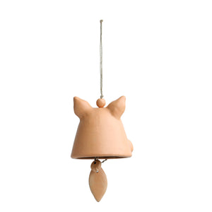 'Babbling Bird' Handmade Wind Chime & Decorative Hanging In Terracotta