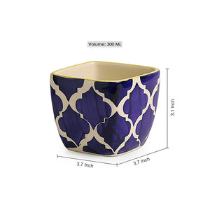 'Moroccan Roots' Handpainted Ceramic Planters (Set Of 2)