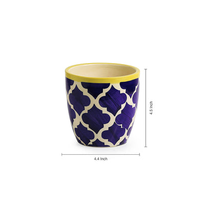'The Morocco Pod' Handpainted Ceramic Planter