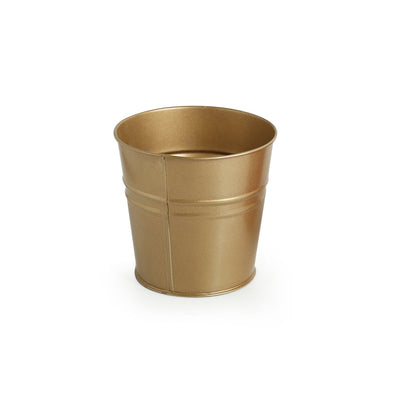 'The Arched Bucket' Wall Planter Pot In Galvanized Iron