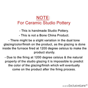 'Mughal Roots' Floral Handpainted Ceramic Planter Pots (Set of 2)