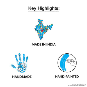 'Planting Moo' Handmade & Handpainted Terracotta Planter Pot (6 Inch)