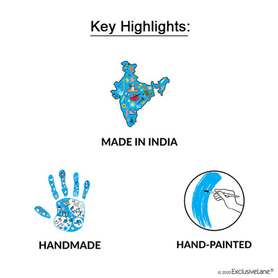 'Planting Moo' Handmade & Handpainted Terracotta Planter Pot (6 Inch)