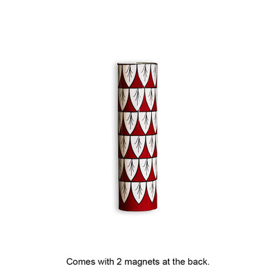 'Mughal Petals' Floral Magnetic Frigde Planter In Metal