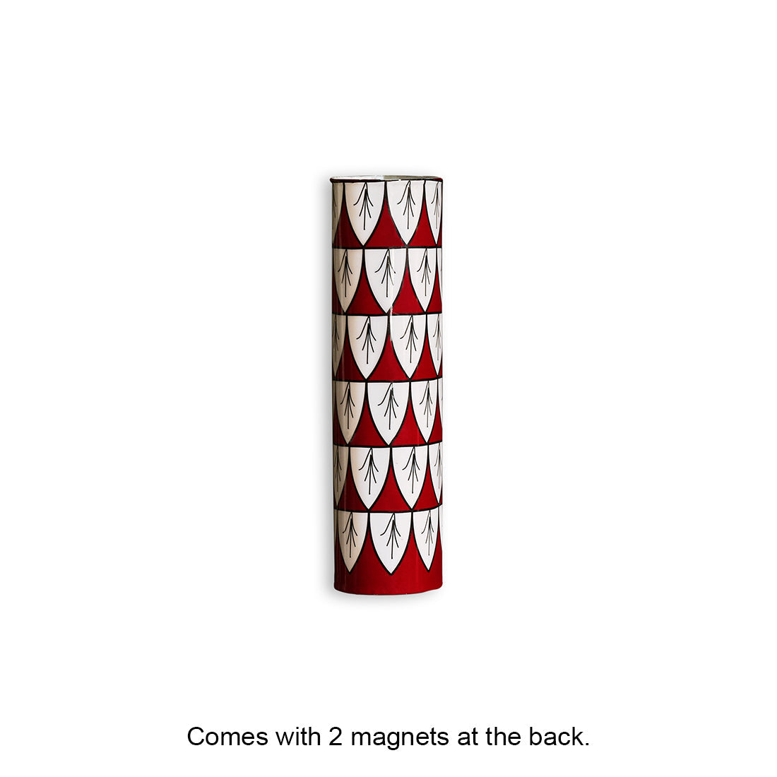 'Mughal Petals' Floral Magnetic Frigde Planter In Metal