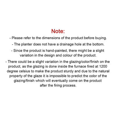 'Midnight Bloom' Handpainted Ceramic Wall Planter Pots (Set of 2)