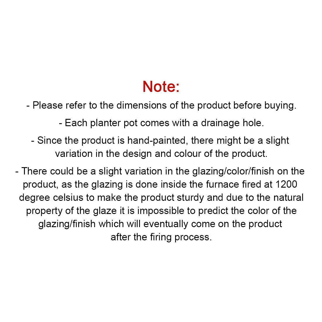 'Indigo Vines' Handpainted Ceramic Table Planter Pot