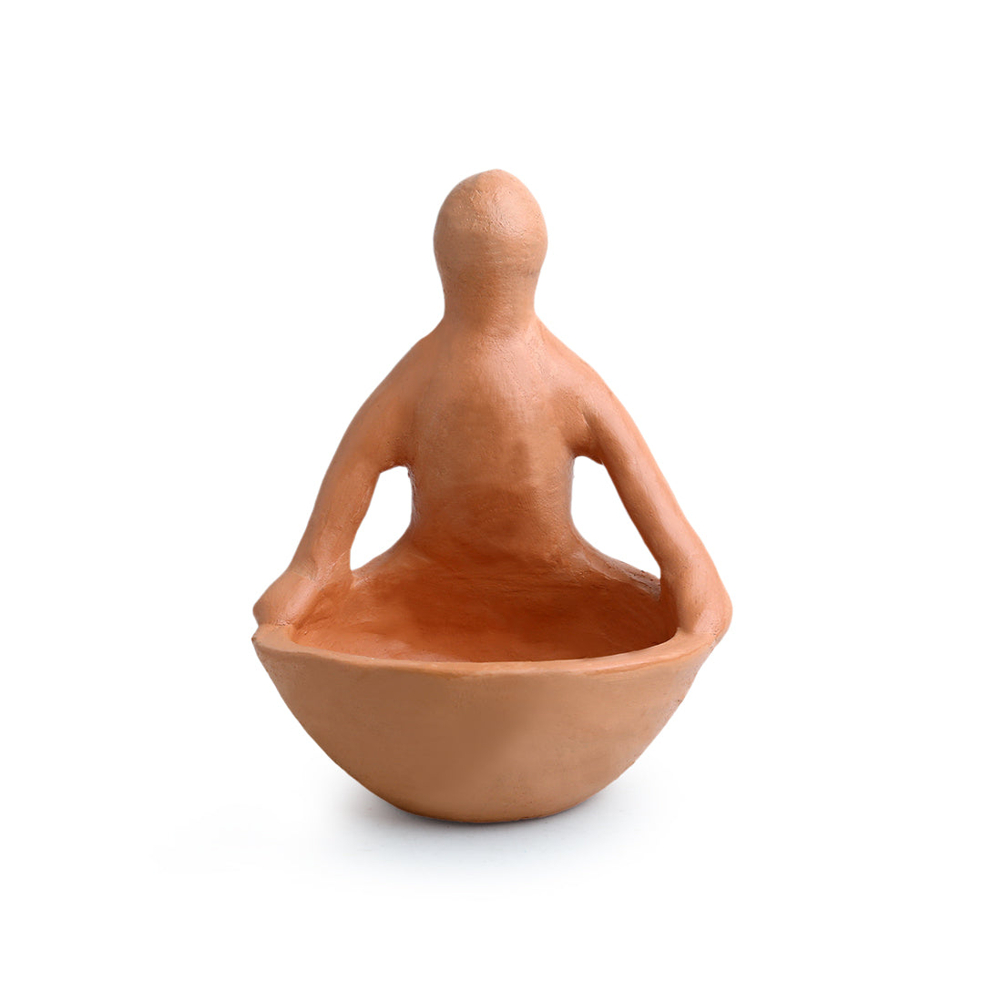 'Spirit of Earth' Handmade & Handpainted Terracotta Planter Pot (6 Inch)