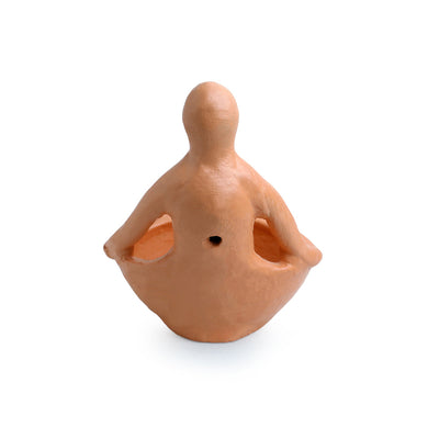 'Spirit of Earth' Handmade & Handpainted Terracotta Planter Pot (6 Inch)