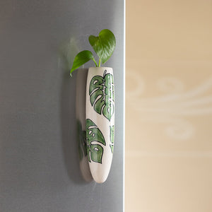 'Lush Life' Magnetic Fridge Planter In Ceramic