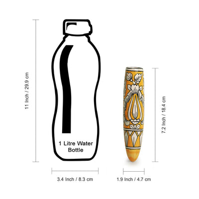 'Mughal Tales' Magnetic Fridge Planter In Ceramic