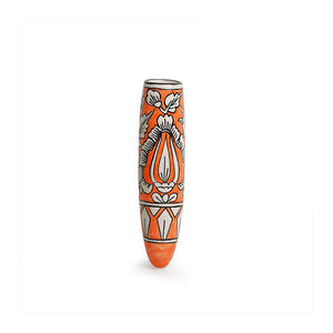 'Mughal Saffron' Magnetic Fridge Planter In Ceramic