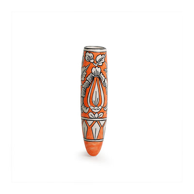 'Mughal Saffron' Magnetic Fridge Planter In Ceramic