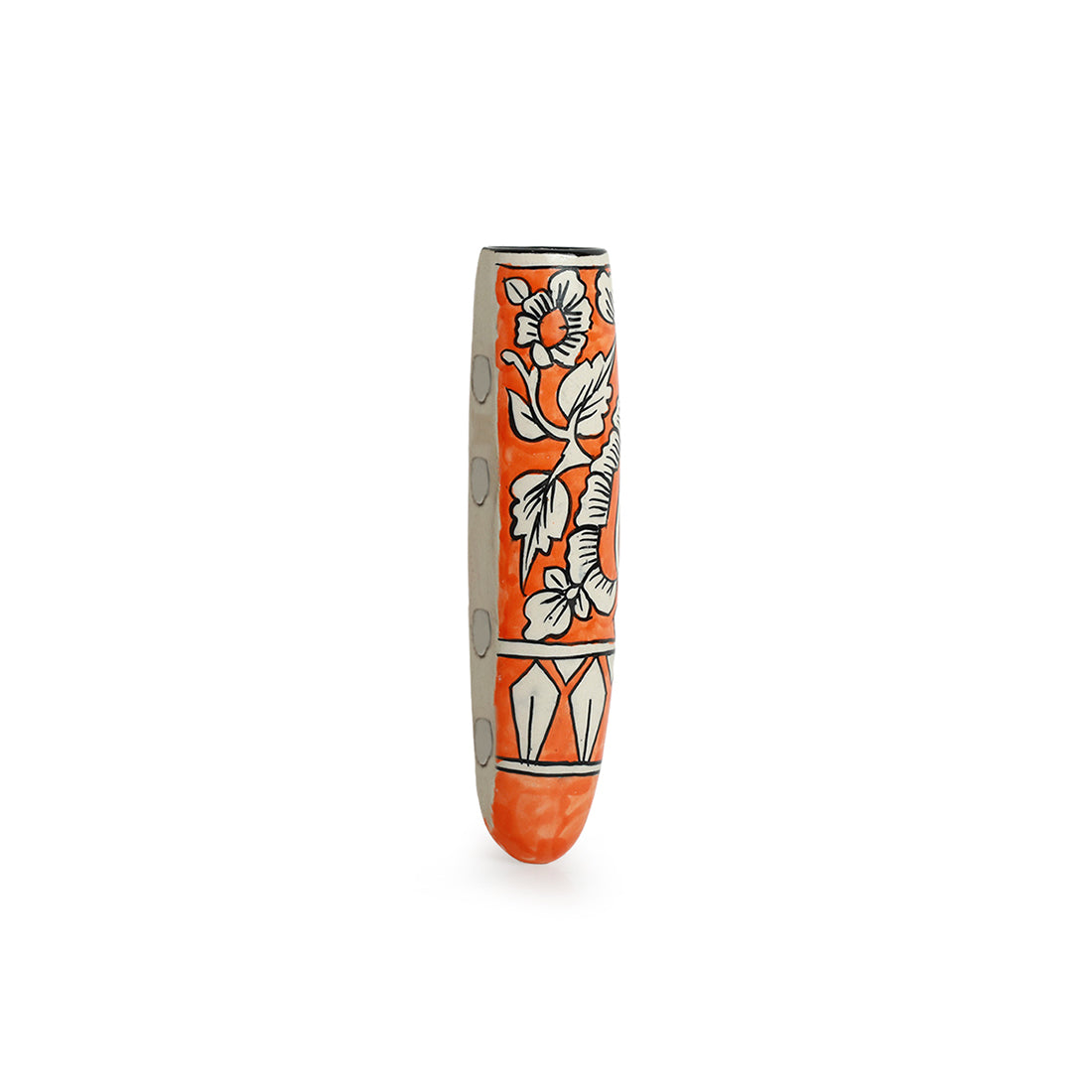 'Mughal Saffron' Magnetic Fridge Planter In Ceramic