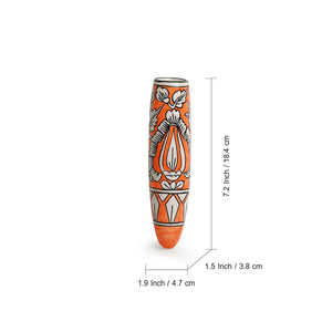 'Mughal Saffron' Magnetic Fridge Planter In Ceramic