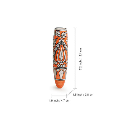 'Mughal Saffron' Magnetic Fridge Planter In Ceramic