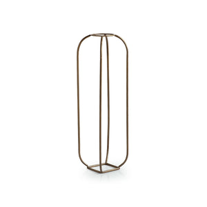 'Modern Glass Garden' Test Tube Table Planter/Vase (12 Inch, Golden)