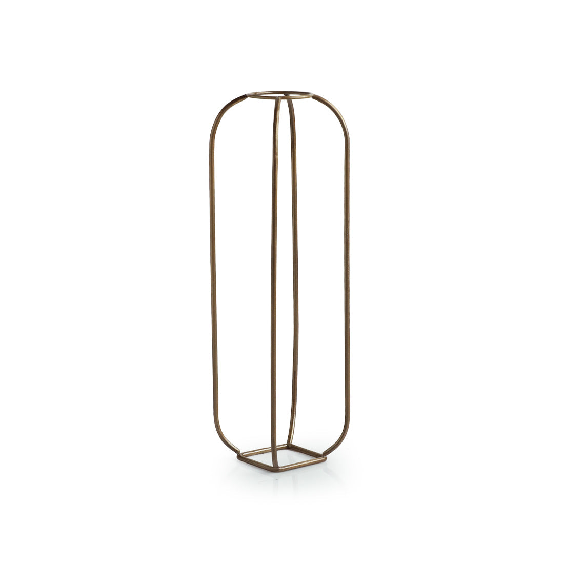 'Modern Glass Garden' Test Tube Table Planter/Vase (12 Inch, Golden)