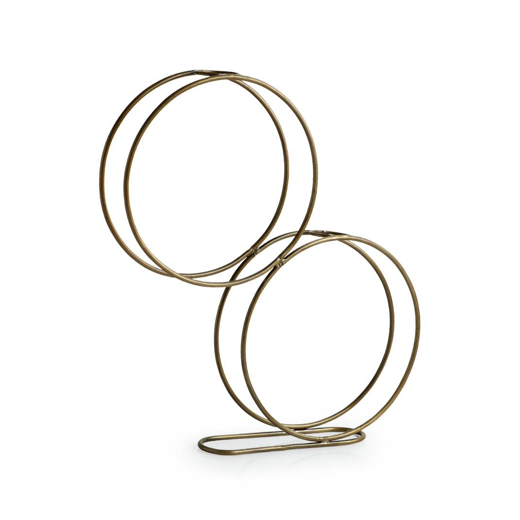 'Modern Glass Garden' Test Tube Table Planter/Vases (13 Inch, Golden)