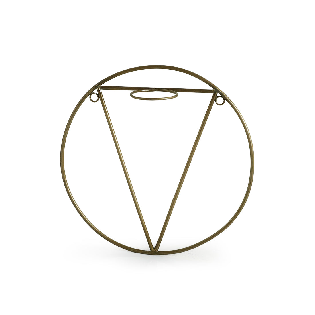 'Modern Glass Garden' Test Tube Wall Planter/Vase (9 Inch, Golden)