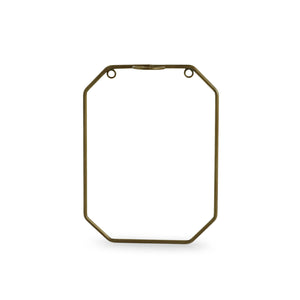 'Glass Garden' Test Tube Wall Planter/Vase (9 Inch, Golden)