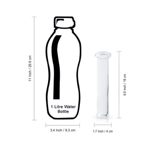 'Modern Glass Garden' Test Tube Wall Planter/Vases (10 Inch, Golden)