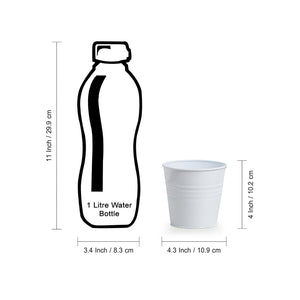 'Owl' Wall Planter Pots In Galvanized Iron (12 Inch, Brass Finish)