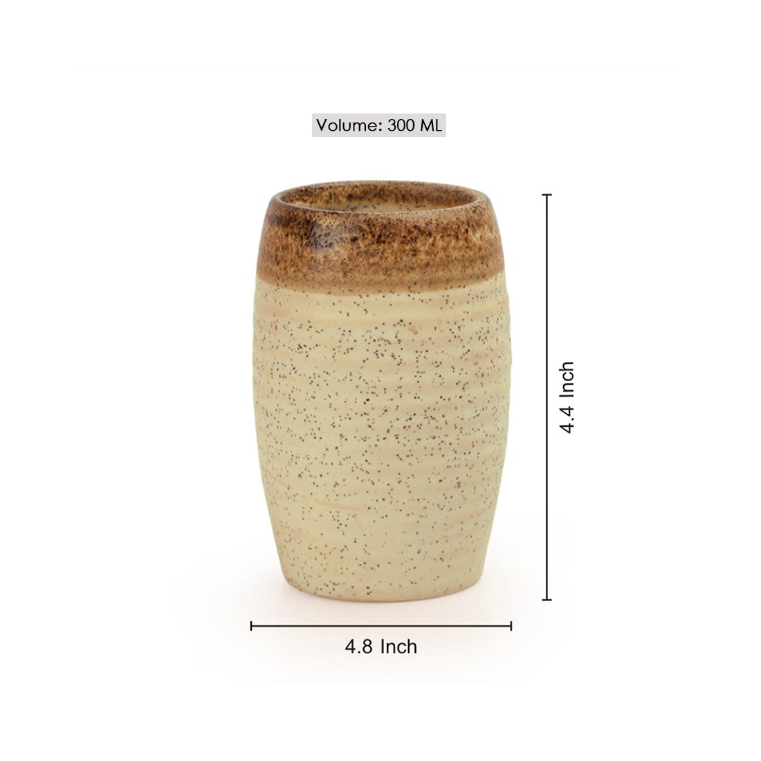 Elegant Ceramic Bathroom Accessory Set Of 3 In Brown & Off White