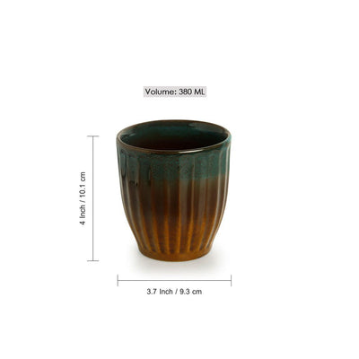 The 'Amber & Teal' Studio Pottery Ceramic Bathroom Accessory (Set Of 3)