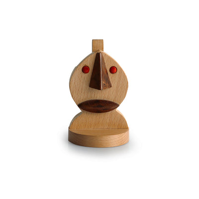 'The Nocturnal Owl' handcrafted Spectacle Holder & Showpiece In Sheesham and Beach Wood