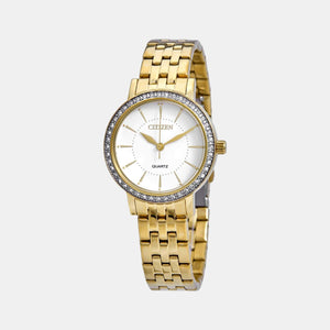 Citizen X Women Quartz White Dial Analog Stainless Steel Watch EL3042-84A