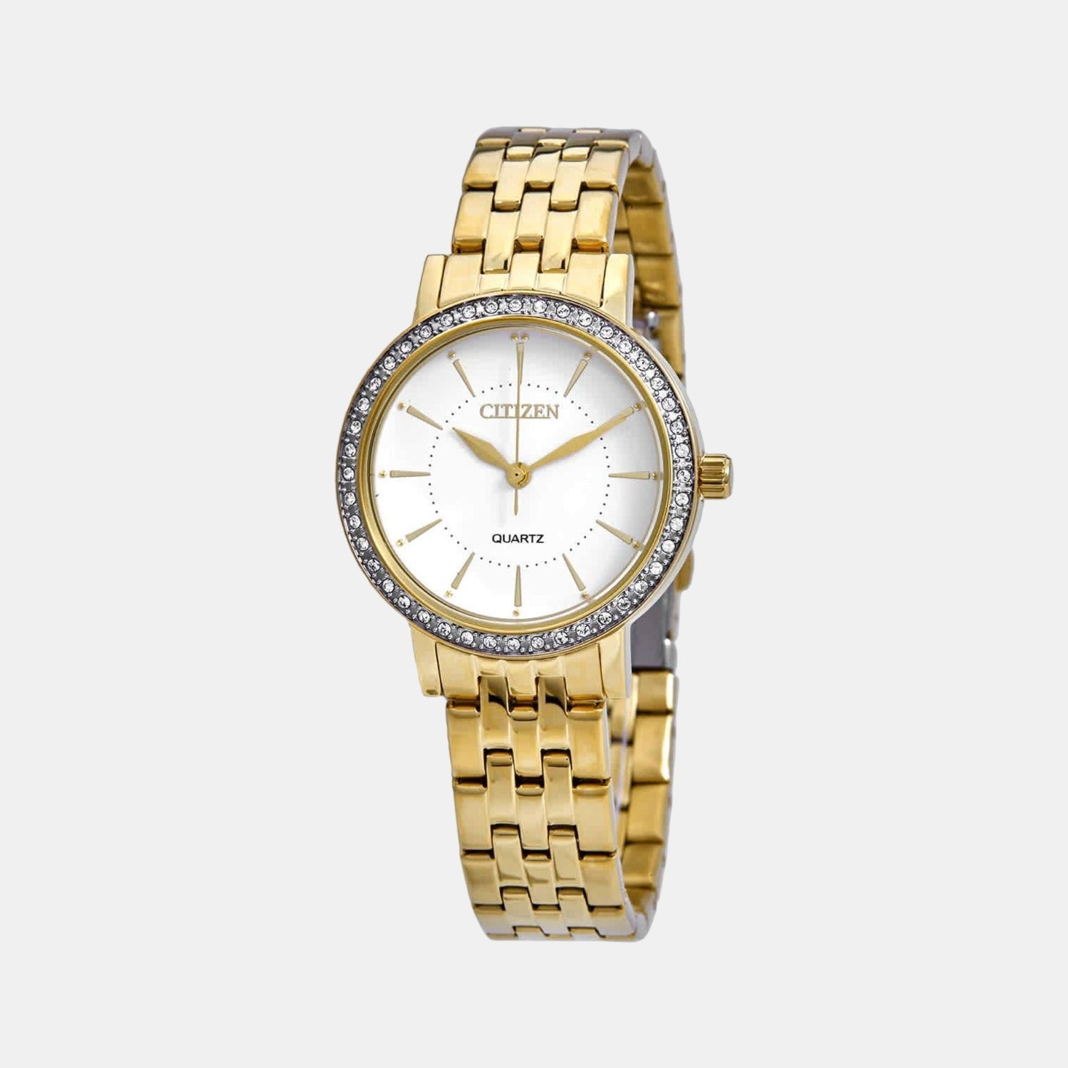 Citizen X Women Quartz White Dial Analog Stainless Steel Watch EL3042-84A