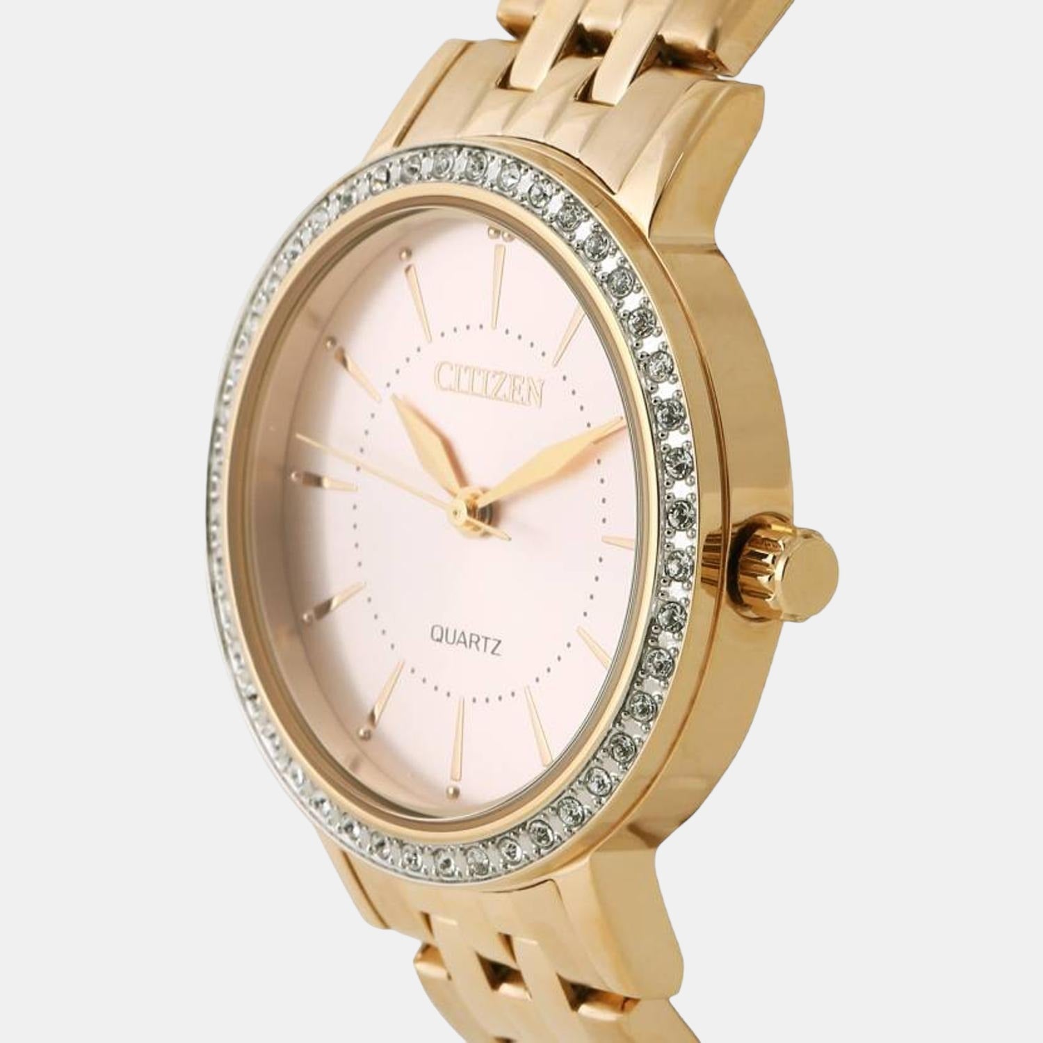 Citizen X Women Quartz White Dial Analog Stainless Steel Watch EL3042-84A