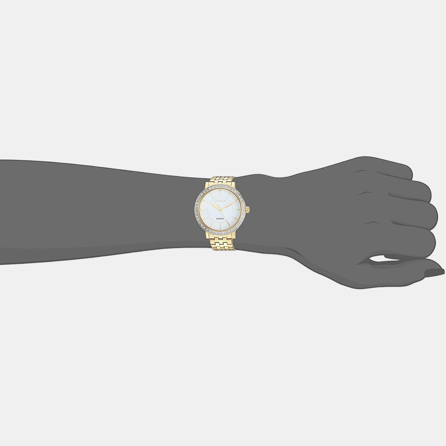 Citizen X Women Quartz White Dial Analog Stainless Steel Watch EL3042-84A