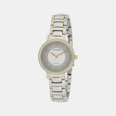 Citizen X Women Quartz Silver Dial Analog Stainless Steel Watch EL3044-54A