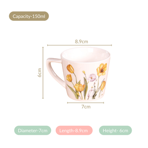 Tulip Of The Valley Tea Cup Set Of 6 150ml