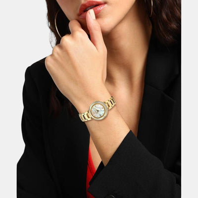 Citizen L Women Eco-Drive White Dial Analog Stainless Steel Watch EM0334-54D