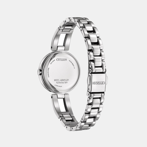 Eco-Drive Women Eco-Drive Light Blue Dial Analog Stainless Steel Watch EM0801-85N