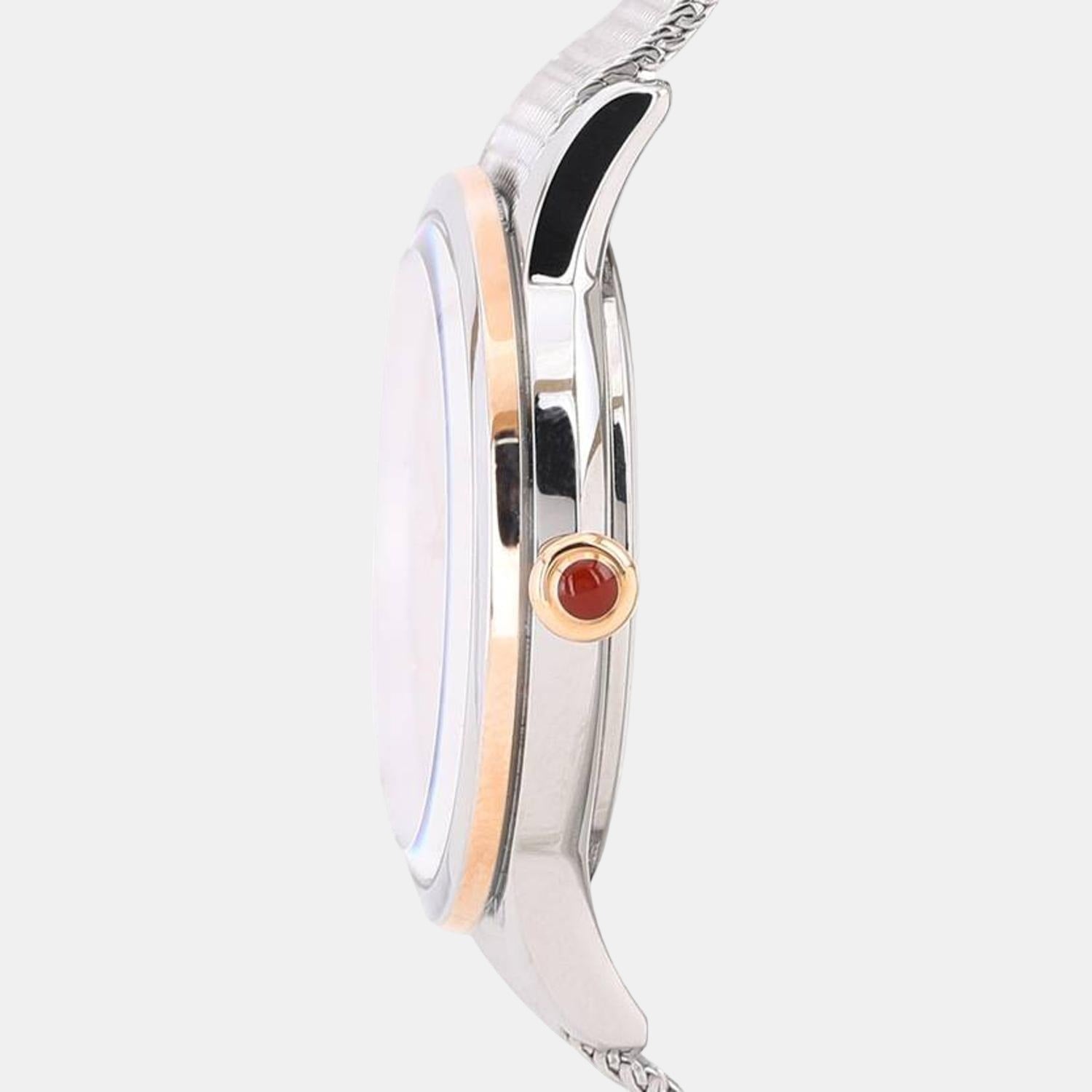 Citizen L Women Eco-Drive Mother Of Pearl Dial Analog Stainless Steel Watch EM0816-88Y