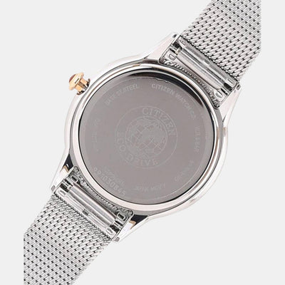 Citizen L Women Eco-Drive Mother Of Pearl Dial Analog Stainless Steel Watch EM0816-88Y