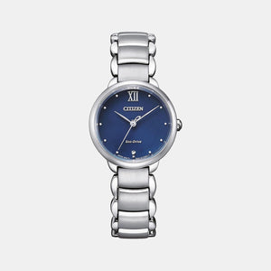 Citizen L Women Quartz Blue Dial Analog Stainless Steel Watch EM0920-86L