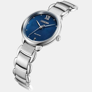 Citizen L Women Quartz Blue Dial Analog Stainless Steel Watch EM0920-86L
