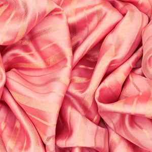 Baby Pink Raw Silk  Saree With Embroidered Floral Motifs-Baby Pink