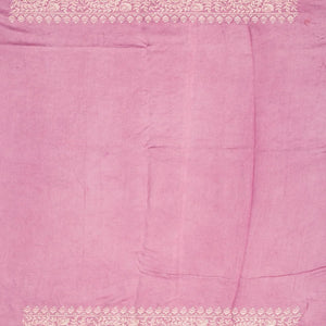 Dusty Pink Organza Silk Saree With Meena Embroidered Motifs-Dusty Pink